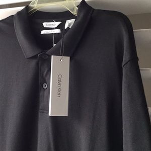 New with tags,Mens black Calvin Klein short sleeve shirt, L